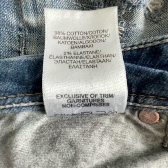 Silver distressed boyfriend denim jeans women super stretch 26 boho casual ankle - Picture 7 of 8